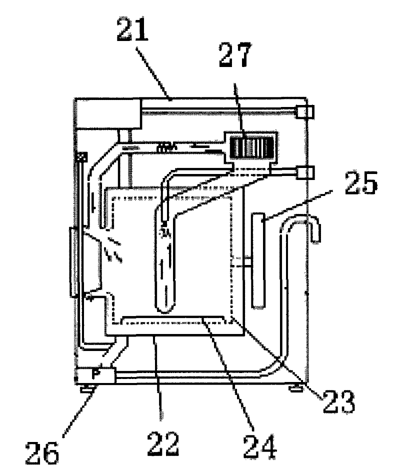 Dynamic shock-absorbing device for drum washing machine