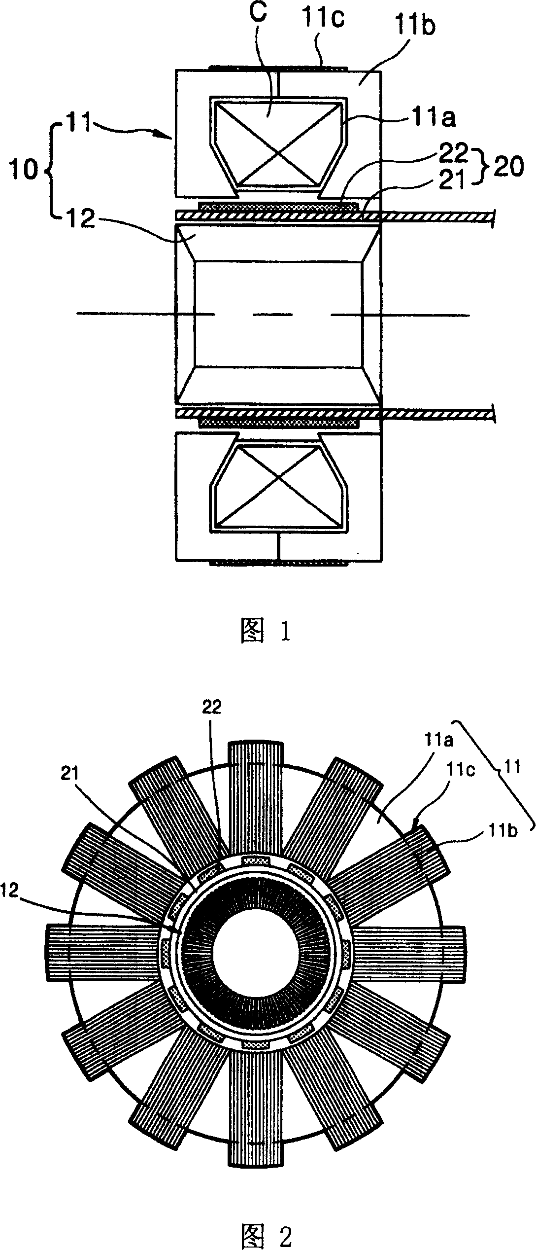 Outside stator for planar motor