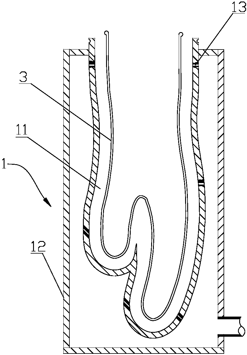 Processing device and processing method of gloves with linings