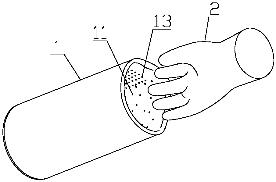 Processing device and processing method of gloves with linings