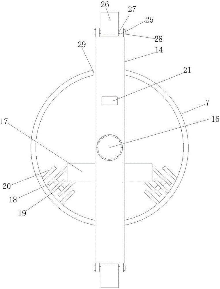 Steel band unwinding device with width capable of being adjusted according to diameter of steel band