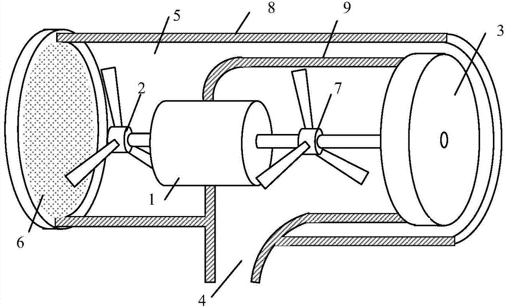 A gas dust removal and sampling device