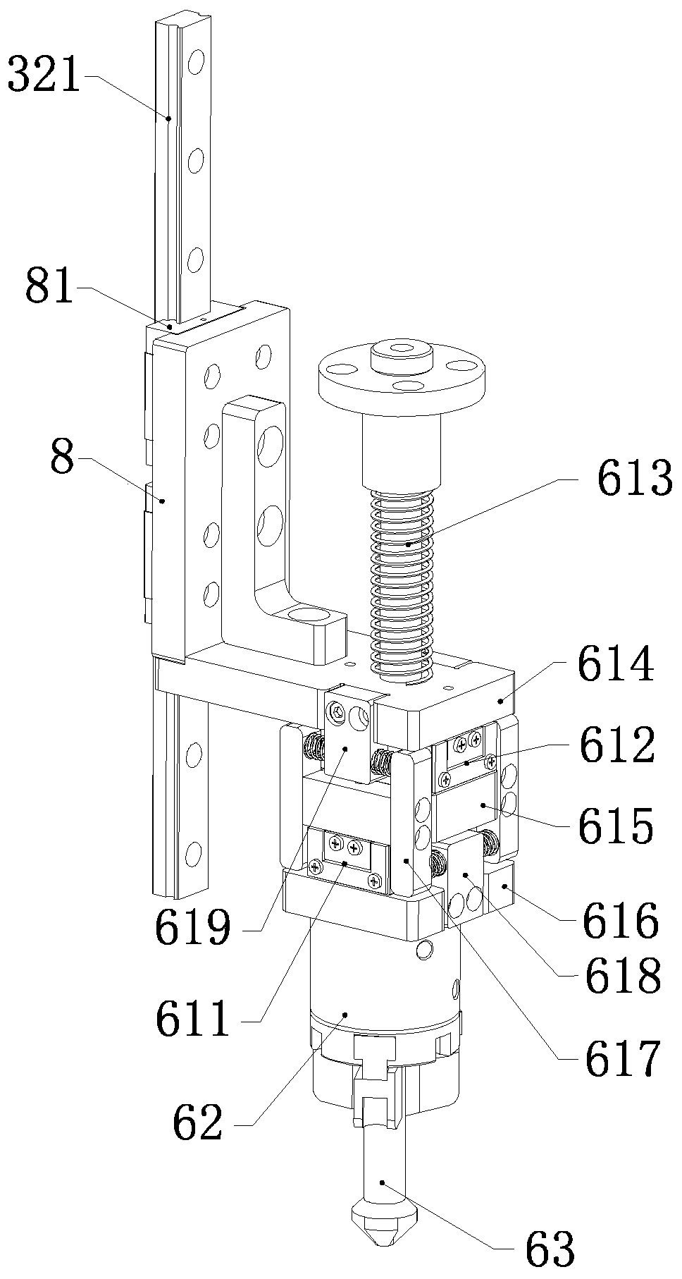 Chamfering mechanism capable of eliminating deviation