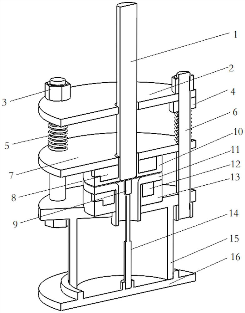 Metal plate drawing forming die and method capable of controlling blank holder force