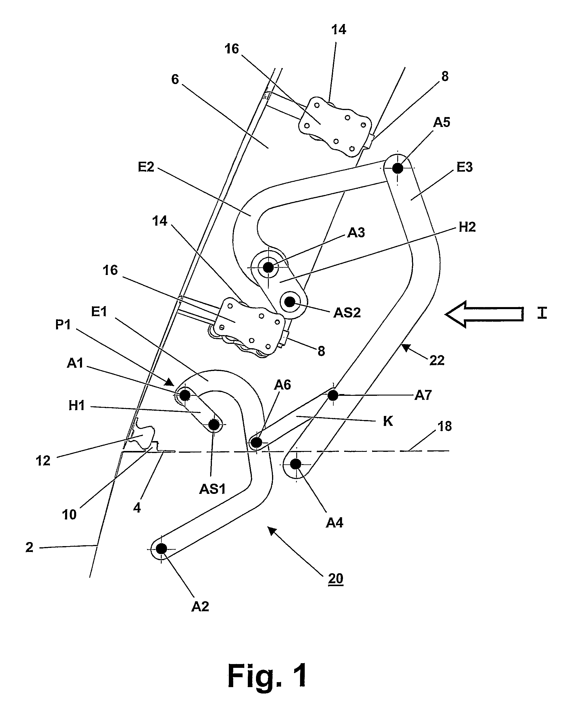 Aircraft door arrangement with an aircraft door that swings by 180 degrees