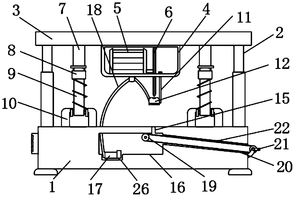 Machining-stable steel structure cutting device