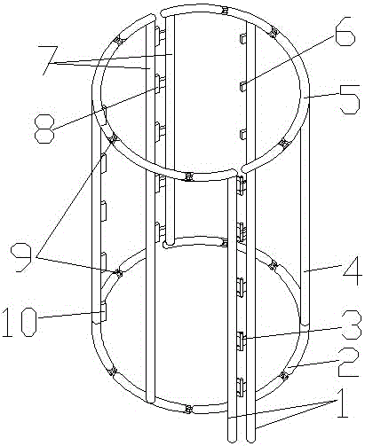 An adjustable opening and closing reinforcement device for a copper wire take-up reel