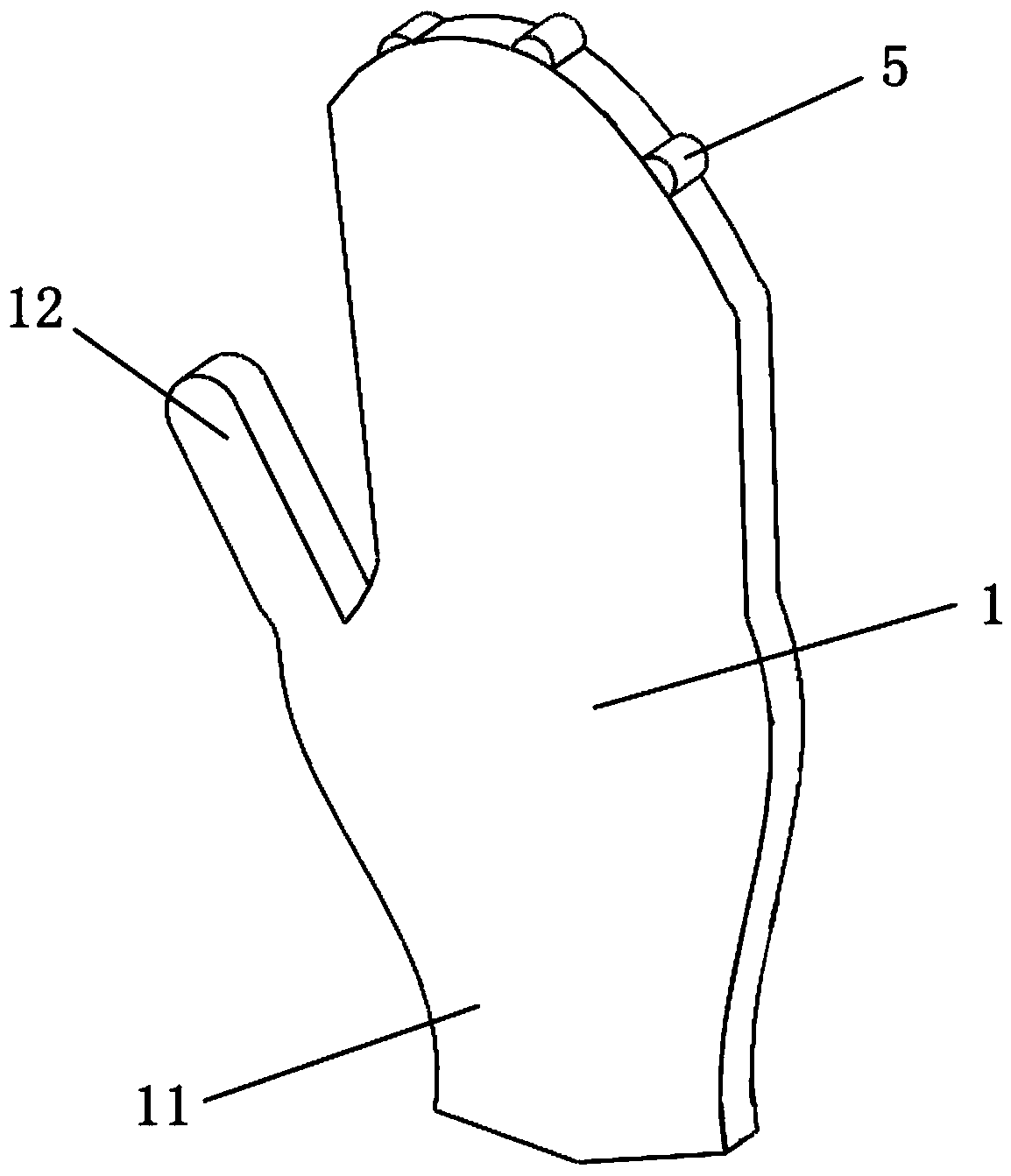 Glove capable of generating heat during application in winter and use method of glove