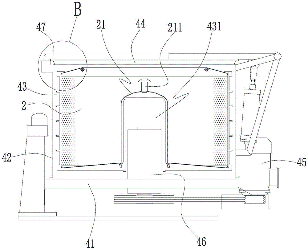 Inner cage conveying mechanical hand
