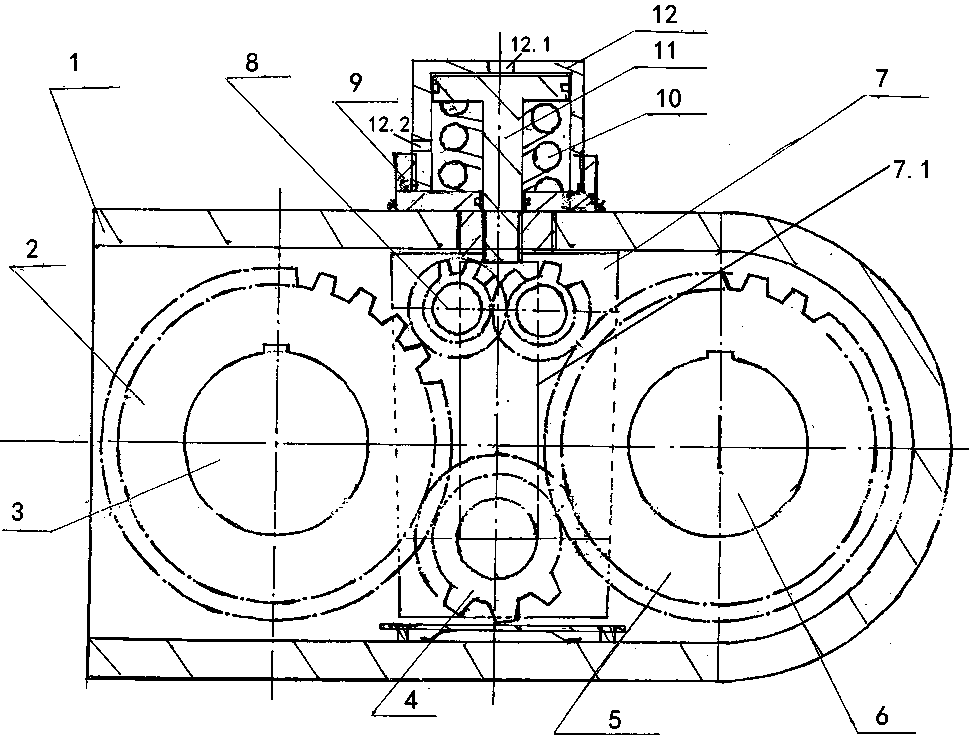 Coiled-tubing safety rewinding and discharging device without auxiliary hydraulic motor
