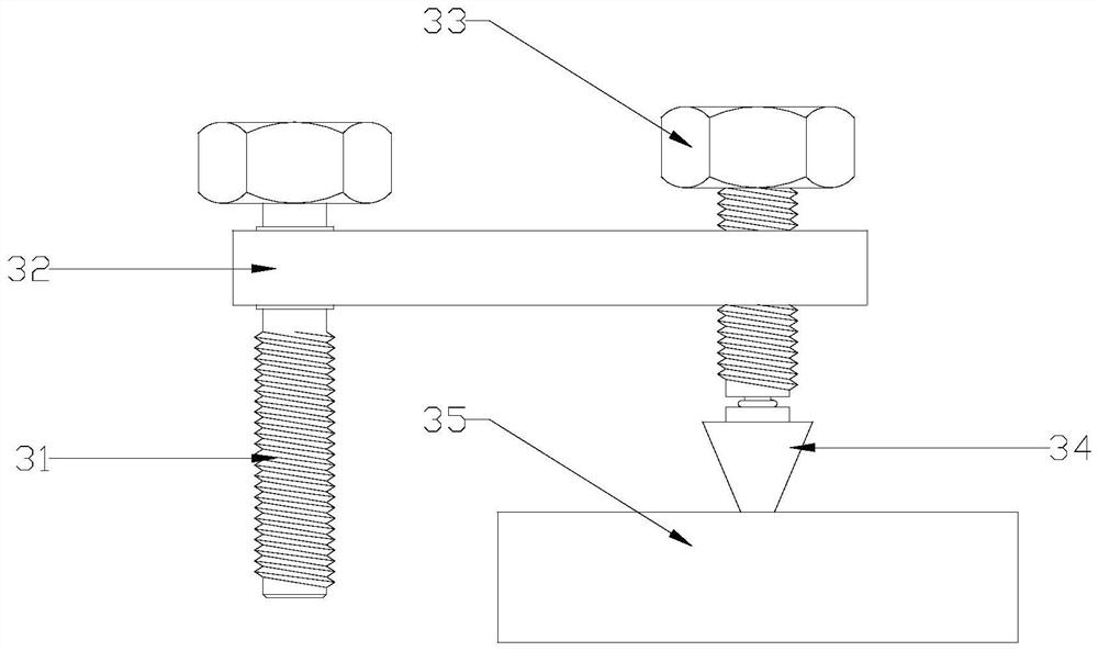 Auxiliary limiting stopper for clamp