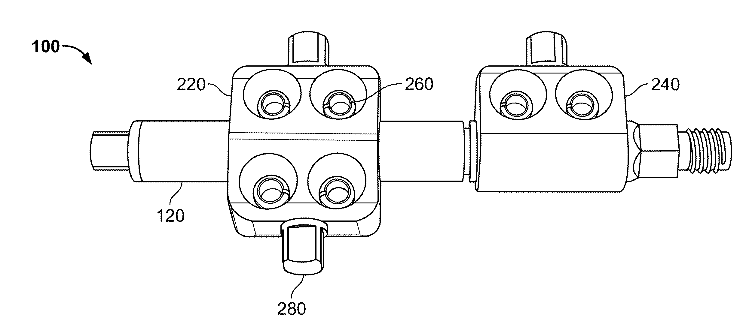 Mini-rail external fixator