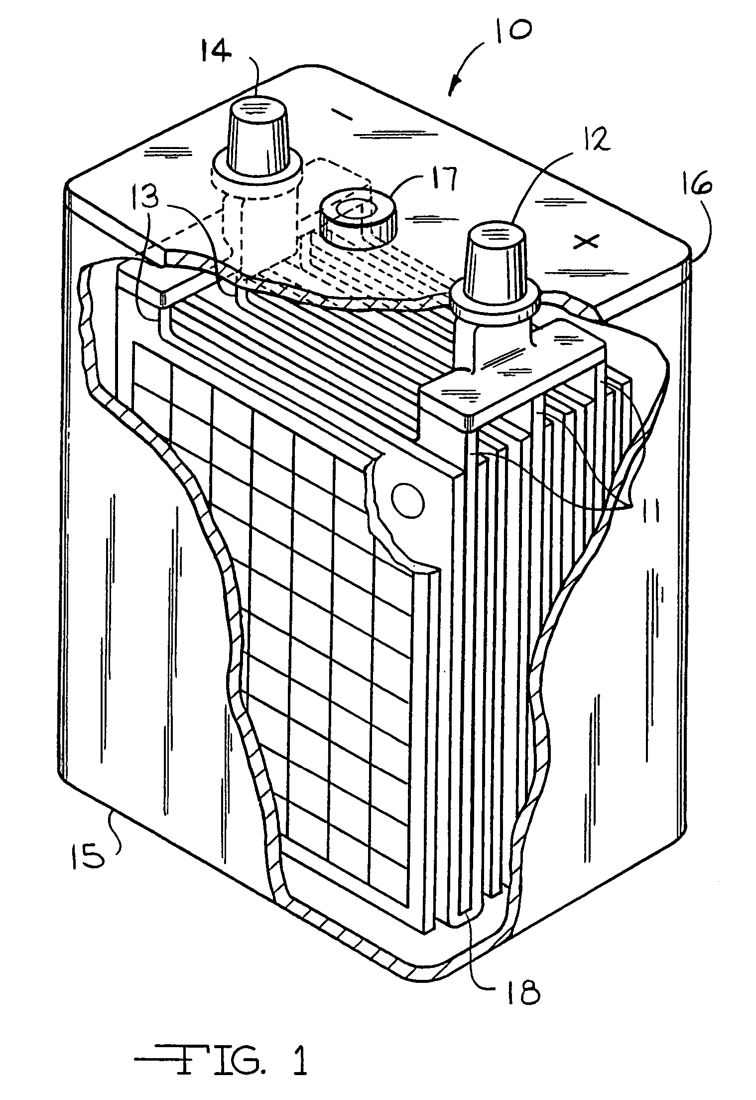 Mat of glass and other fibers and method for producing such mat