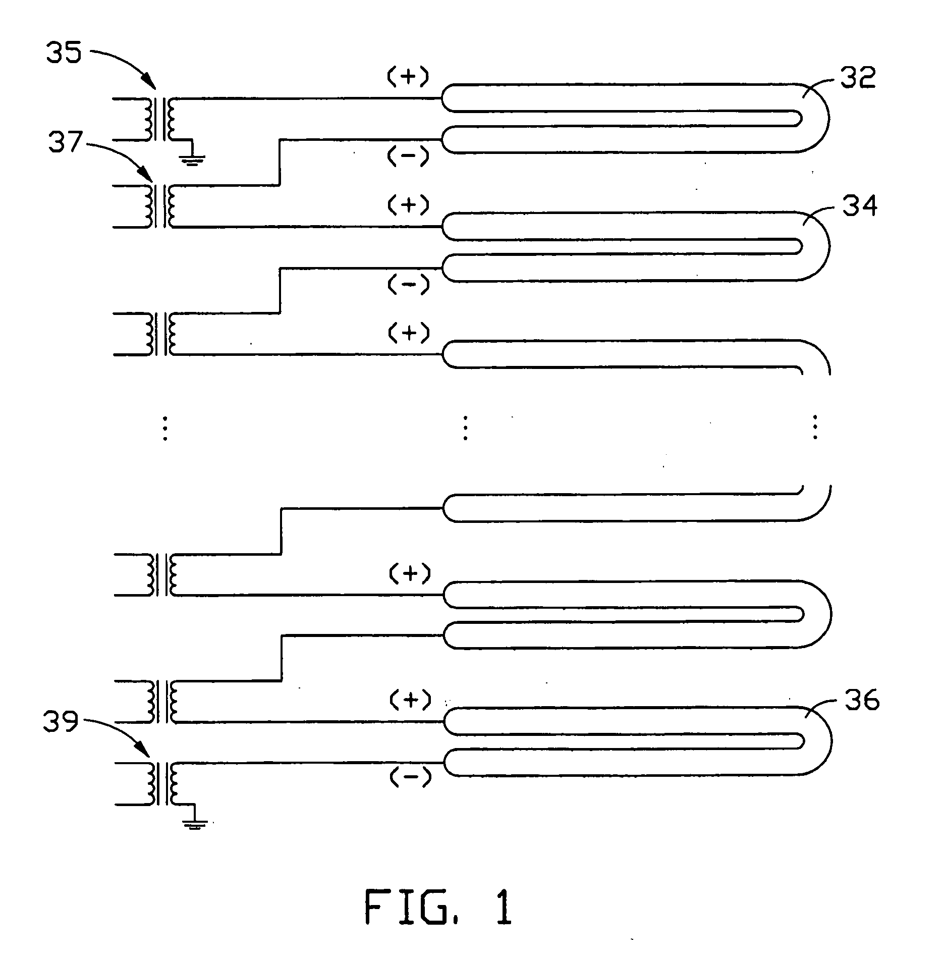 Lighting apparatus formed by serially-Driven lighting units