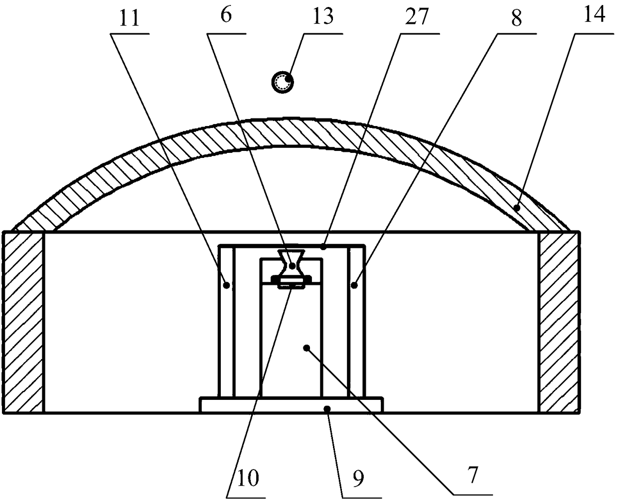 Micro-thrust measuring device that employs silicon torsion spring