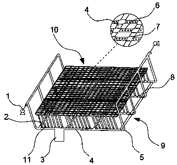 High-efficiency, low-energy-consumption and intelligent bubbling beach drying method and device