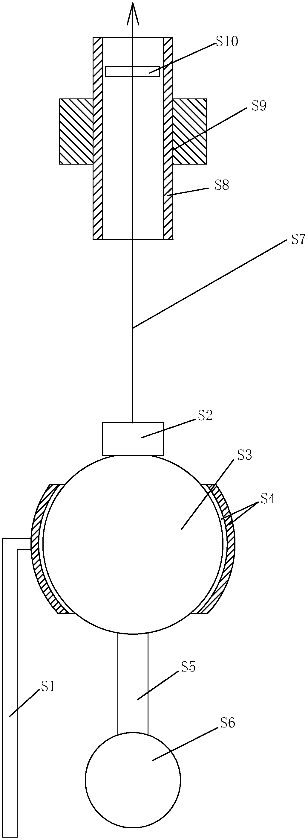 Construction measurement method of deep shaft reverse coordinate transfer projecting point