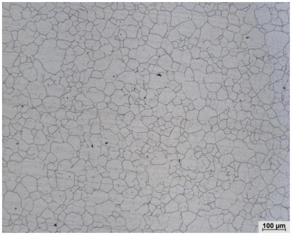 Operation method for measuring average grain size of metal