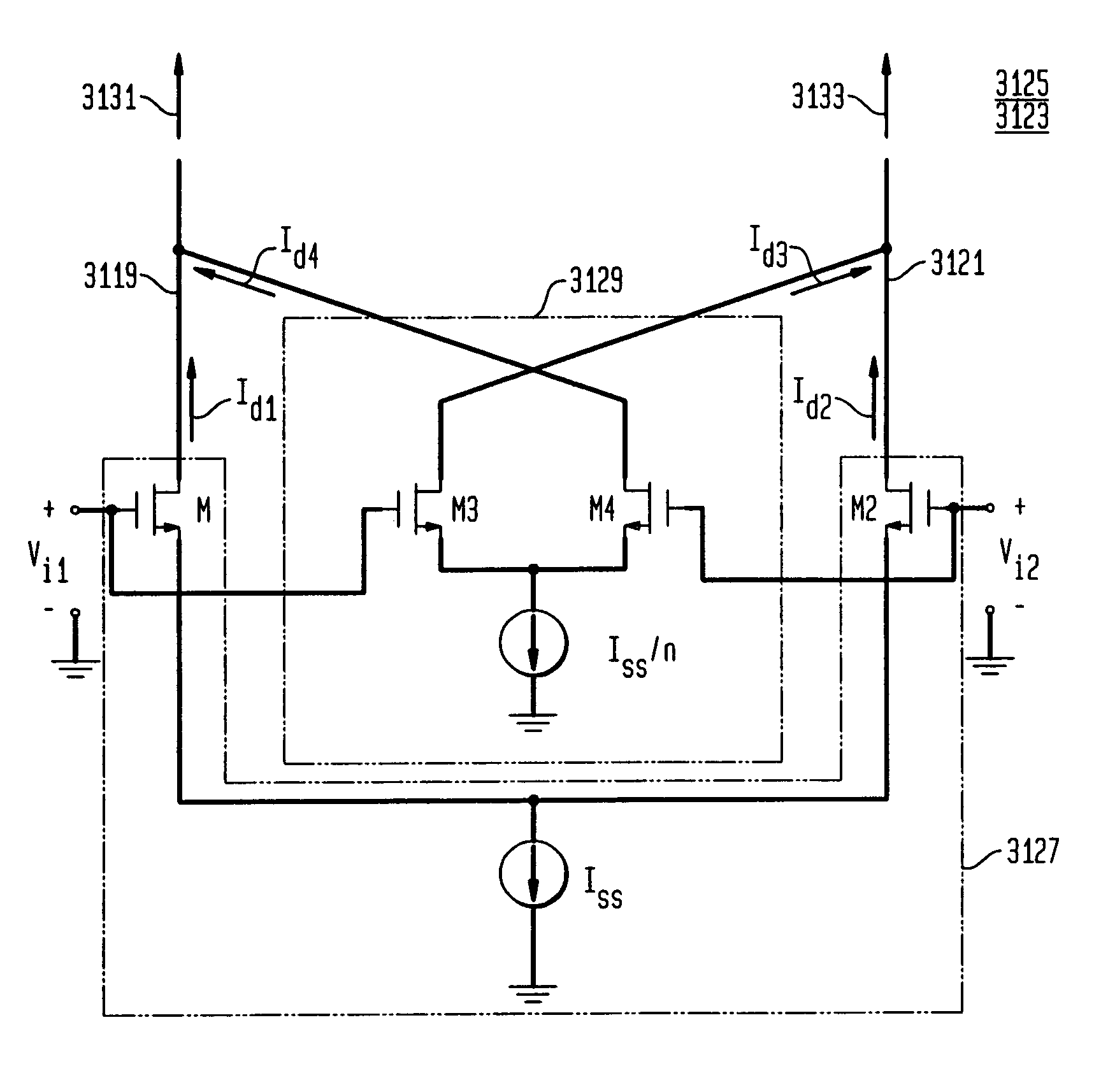 System and method for linearizing a CMOS differential pair