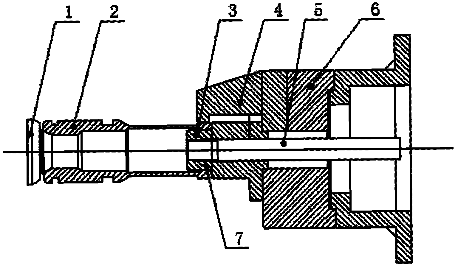 Clamping device for processing external diameter groove of thin-wall tubular part