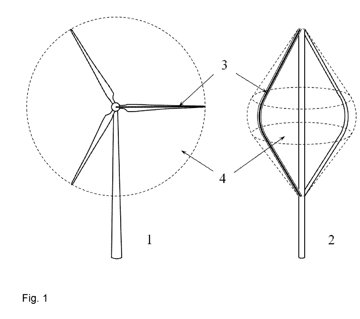 System and method for preventing collisions between wind turbine blades and flying objects