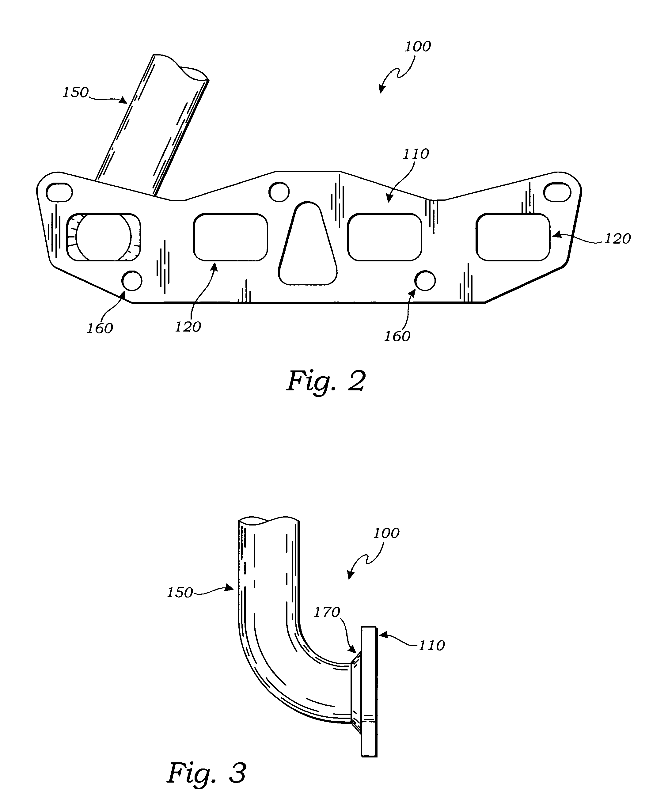 Method and apparatus for mating irregular or non-circular exhaust ports with tubing of a circular cross section in exhaust flange assemblies