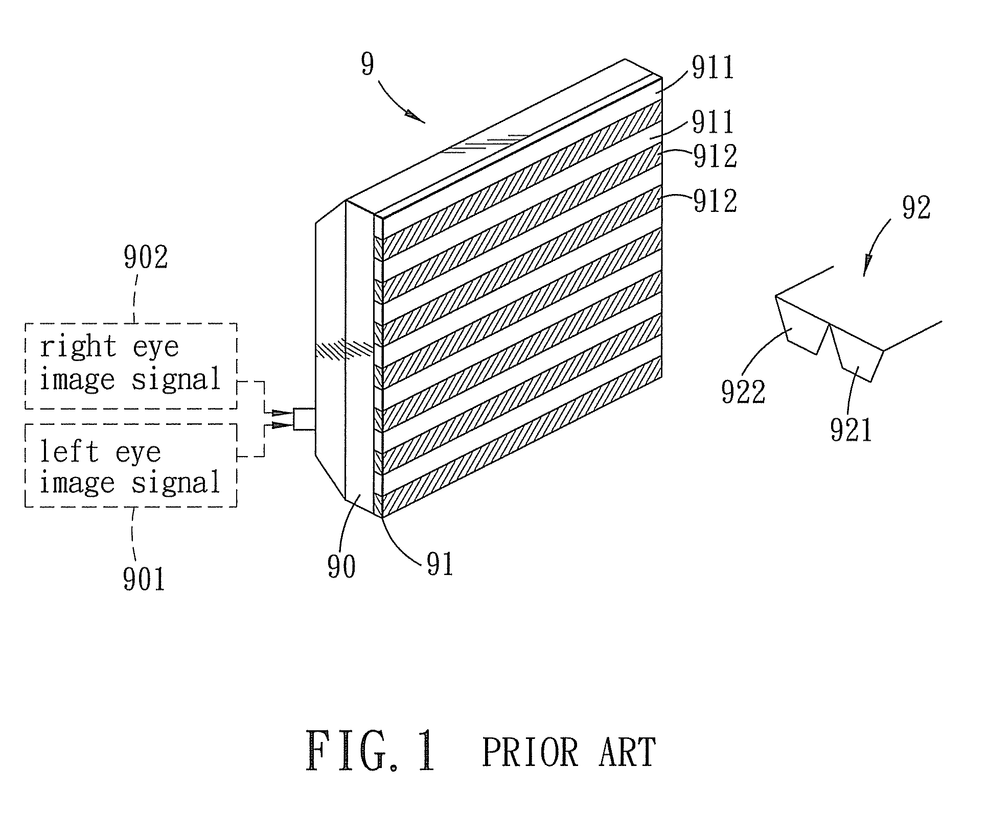 Stereoscopic display device, system and method