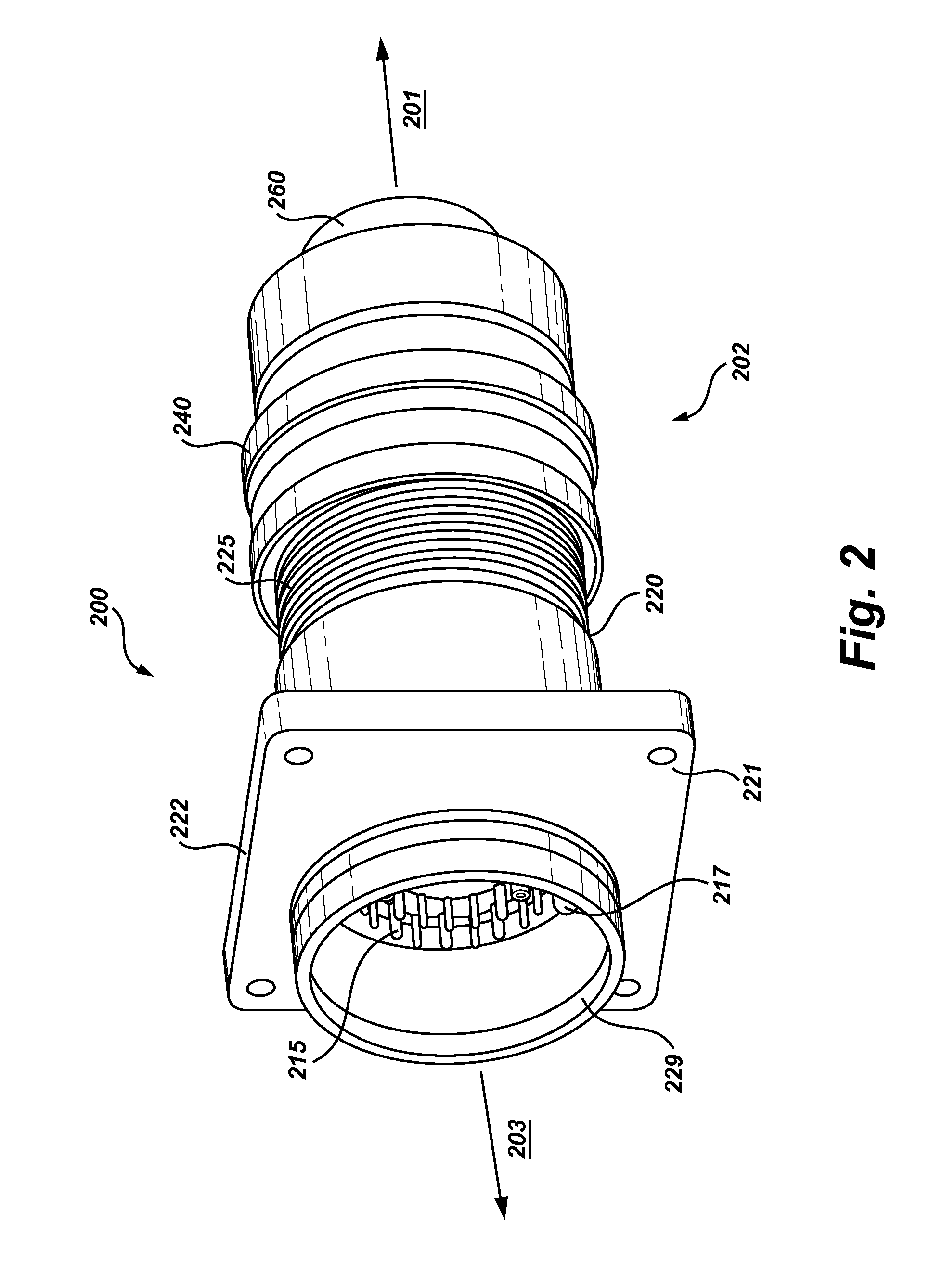 Electrical connector with anchor mount
