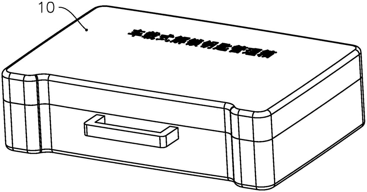 Portable key management box, key management system and usage method