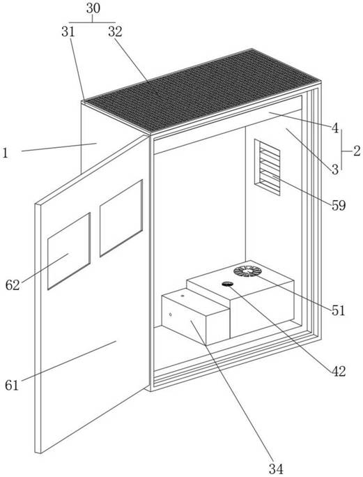 Heat-storage constant-temperature self-adjusting energy-saving electric power cabinet