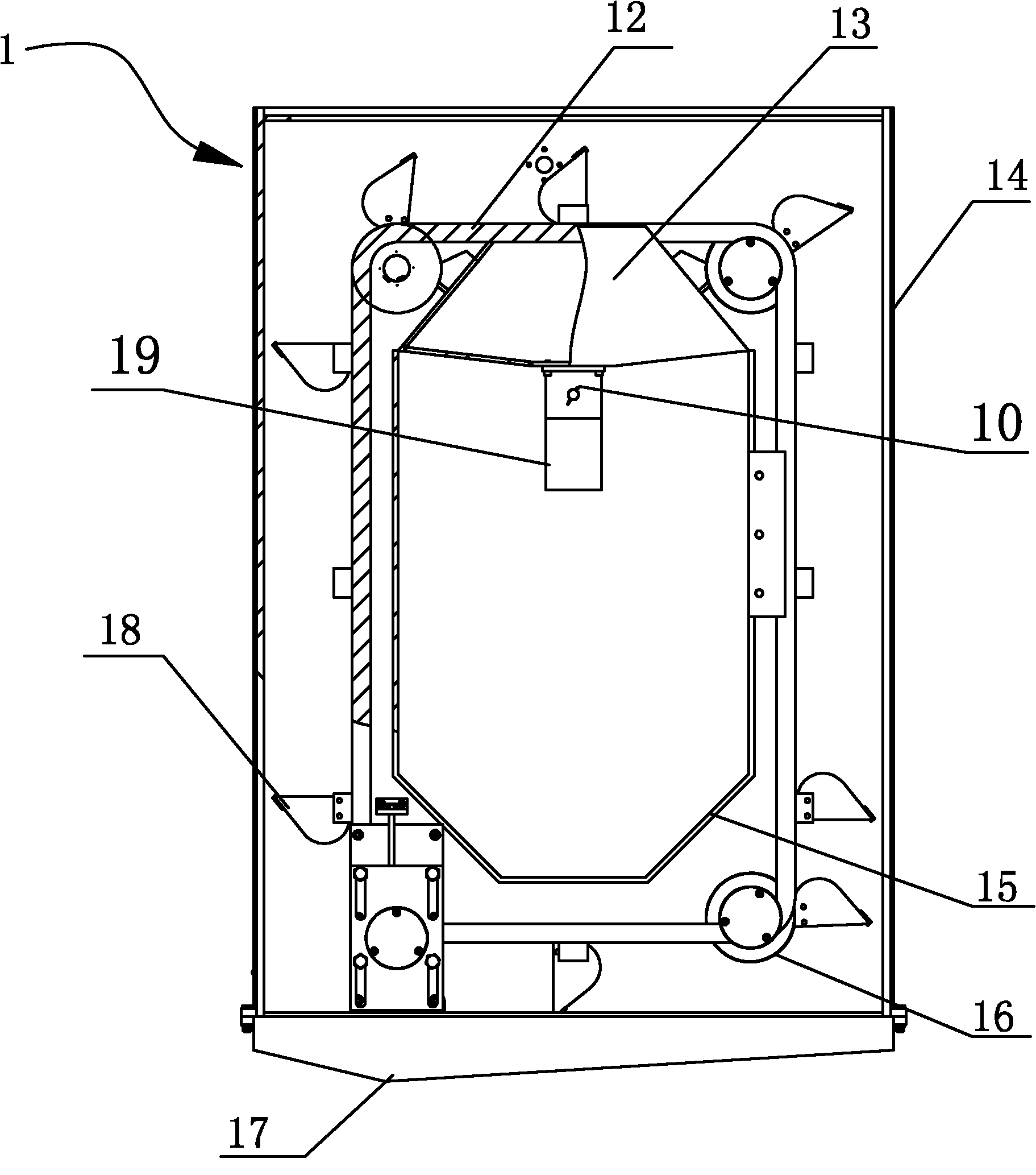 Small steel shot feeding circulator and numerical control metal surface treating machine using the same