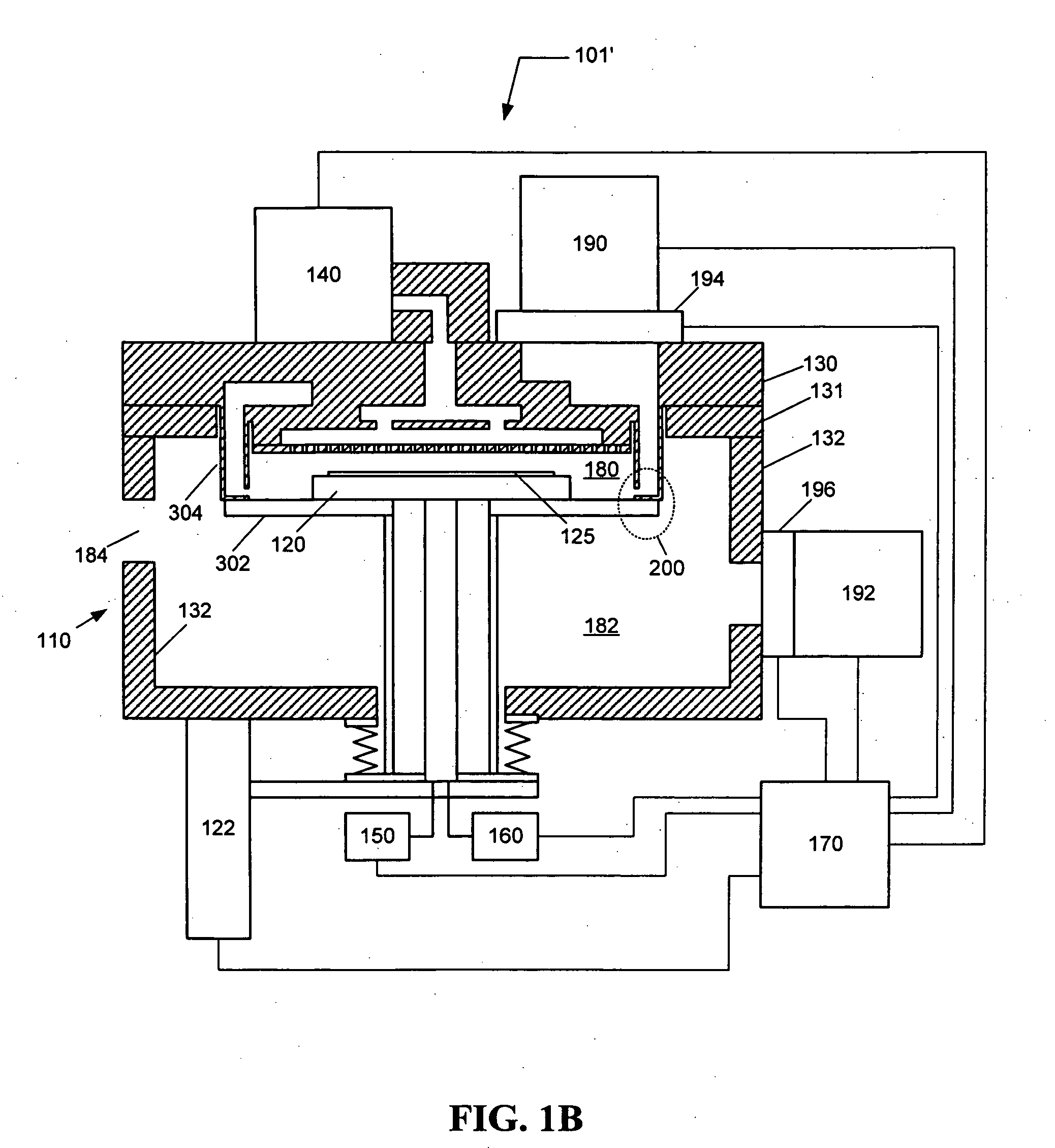 Method and system for sealing a first assembly to a second assembly of a processing system