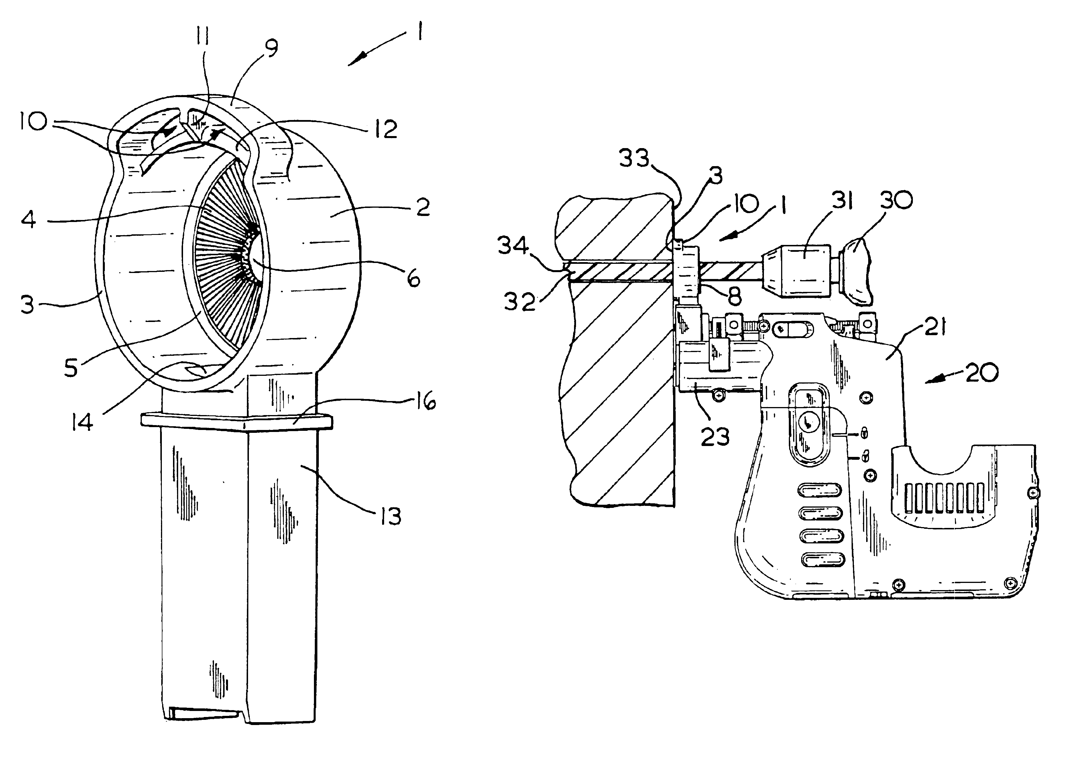 Dust extraction shroud for a power tool