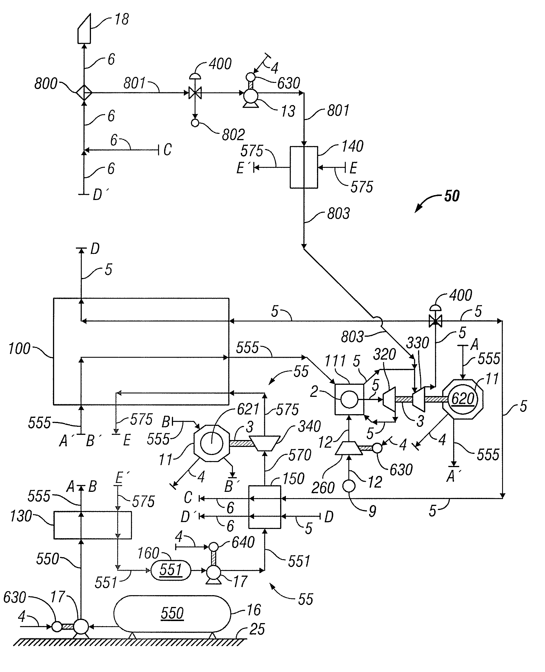 System and method for liquid air production, power storage and power release
