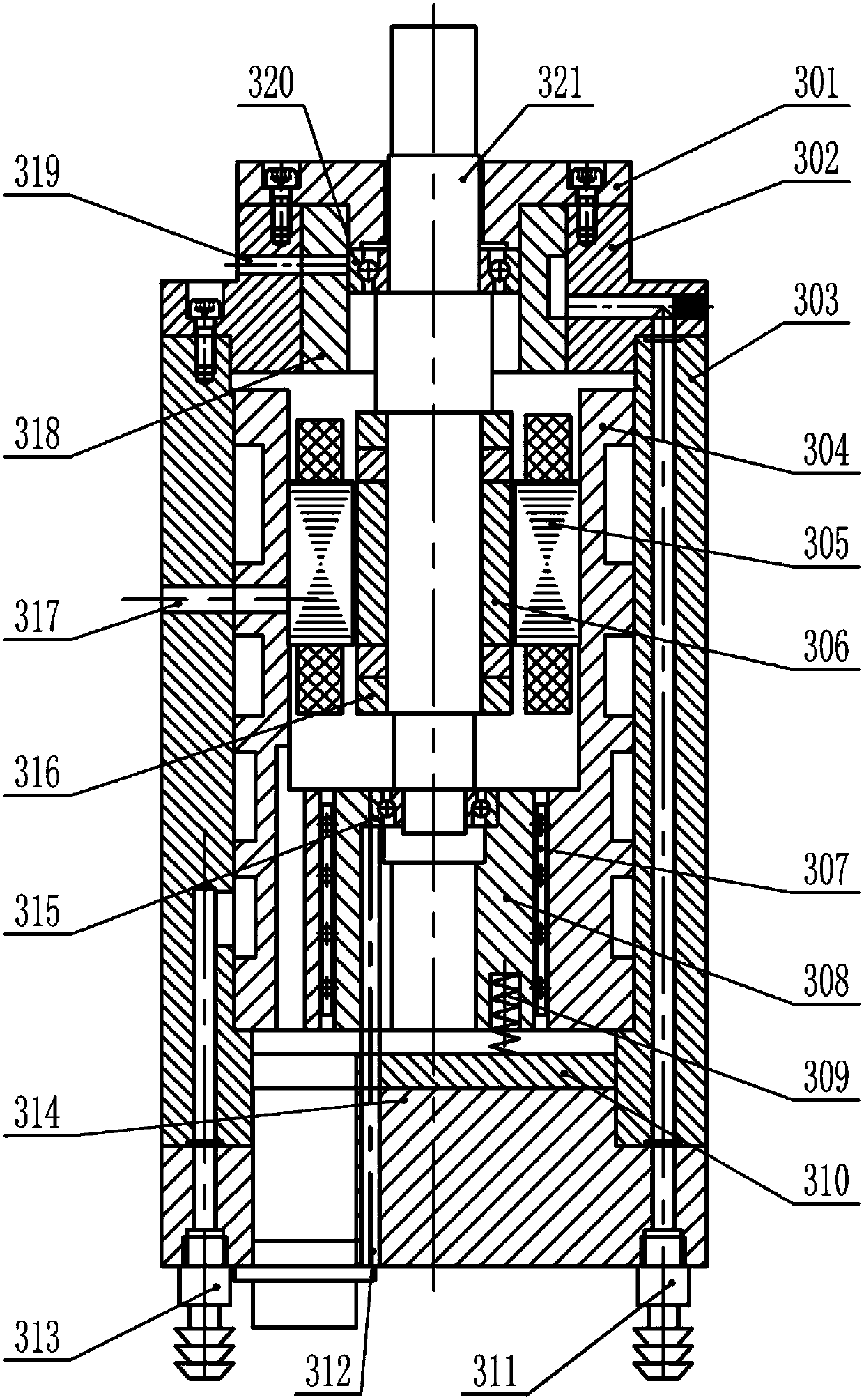 A high-speed grease testing machine