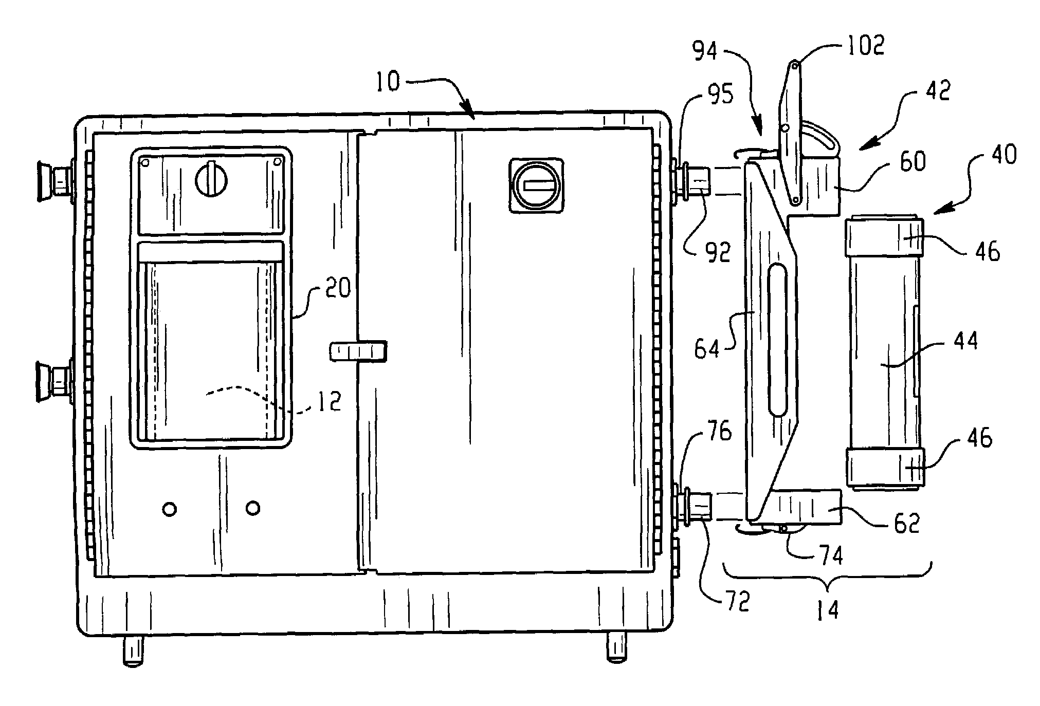 Hydrogen peroxide vapor system with replaceable desiccant cartridge