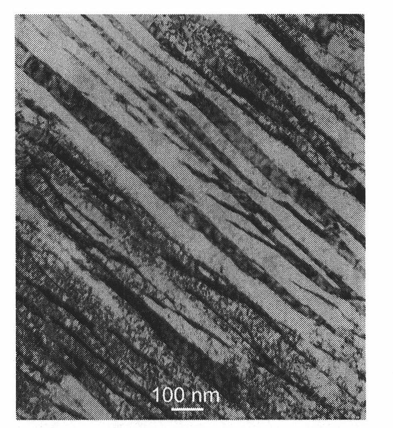 Preparation method of low-alloy high-carbon steel with high-strength and high ductility nano structure