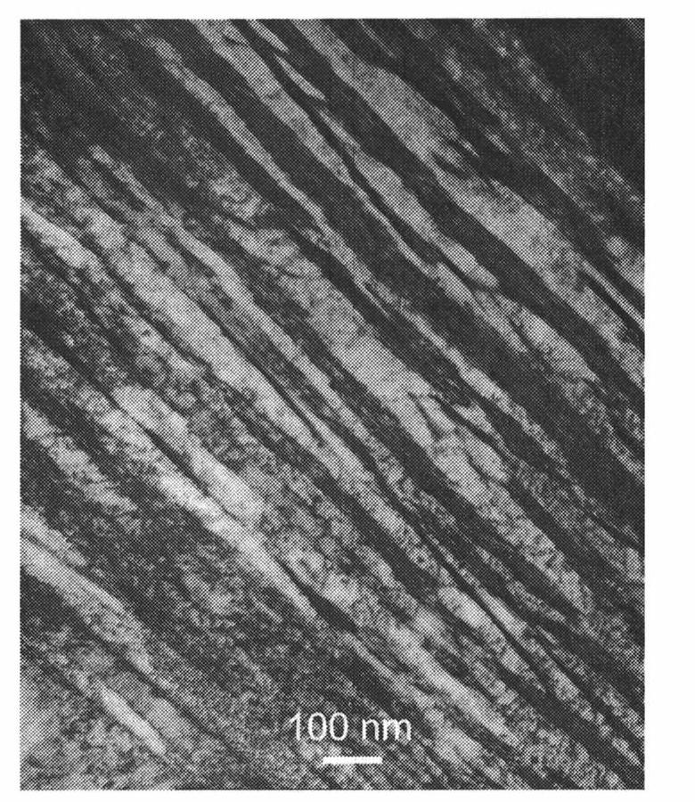Preparation method of low-alloy high-carbon steel with high-strength and high ductility nano structure