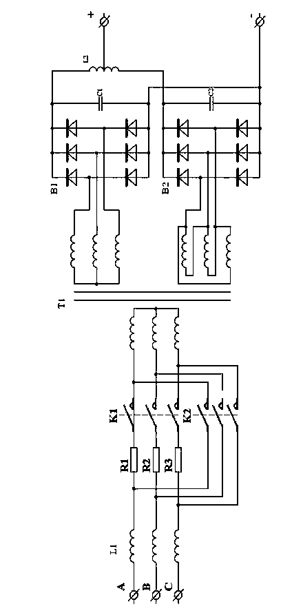 Direct current power source device for photovoltaic inverter