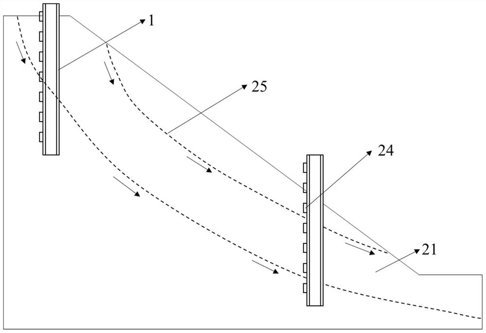 Monitoring device and monitoring method for pipeline landslide-anti-slide pile structure combination