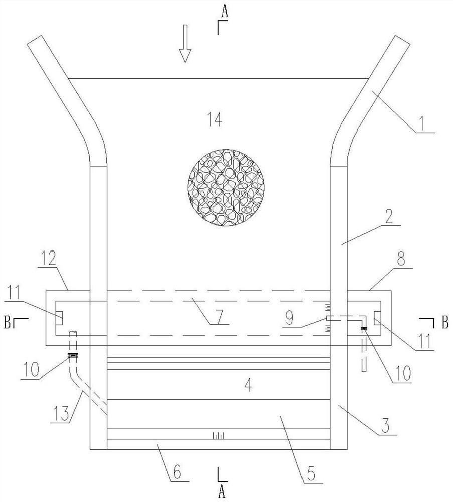 Underflow intercepting water intake structure and construction method