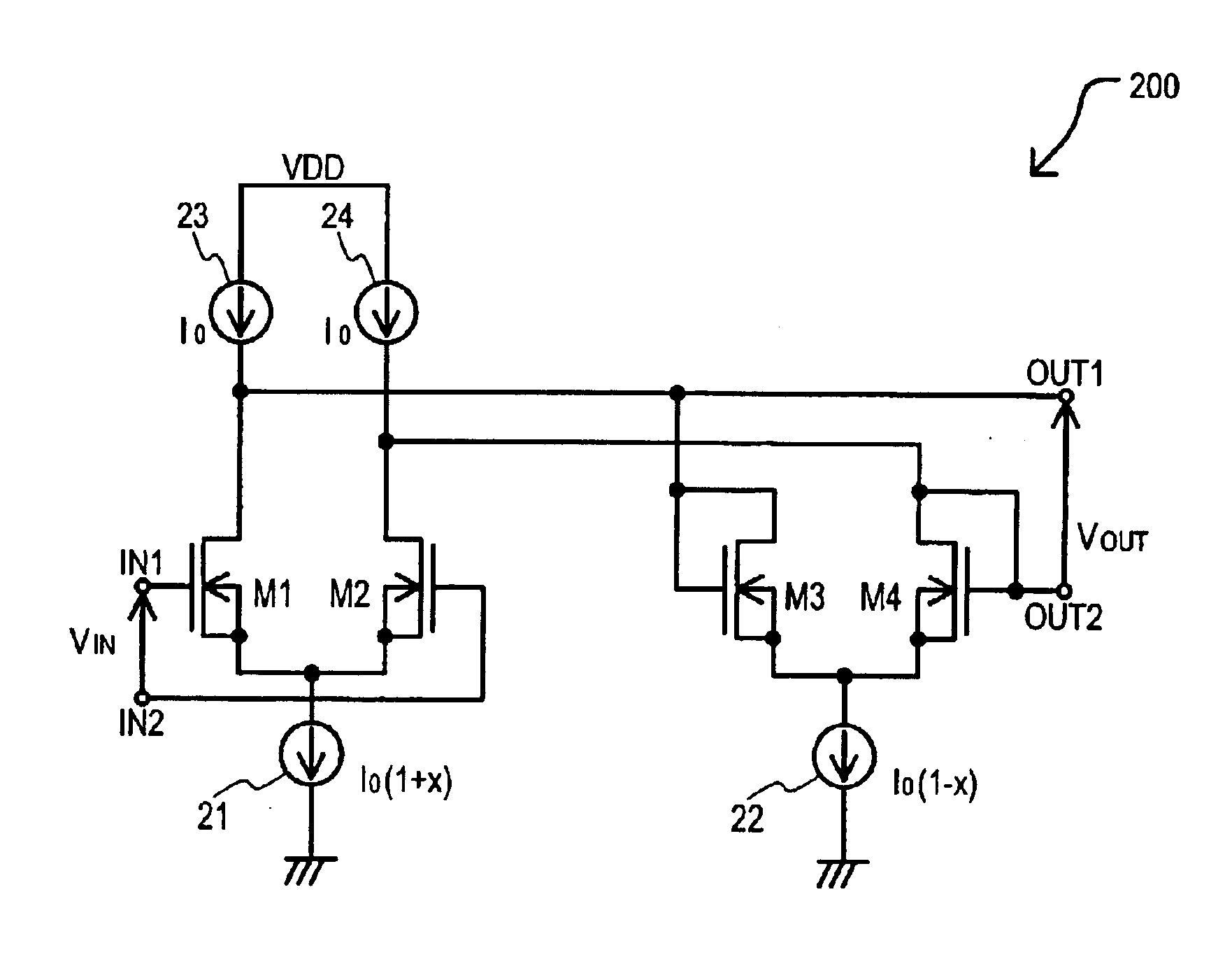 Variable gain amplifier circuit