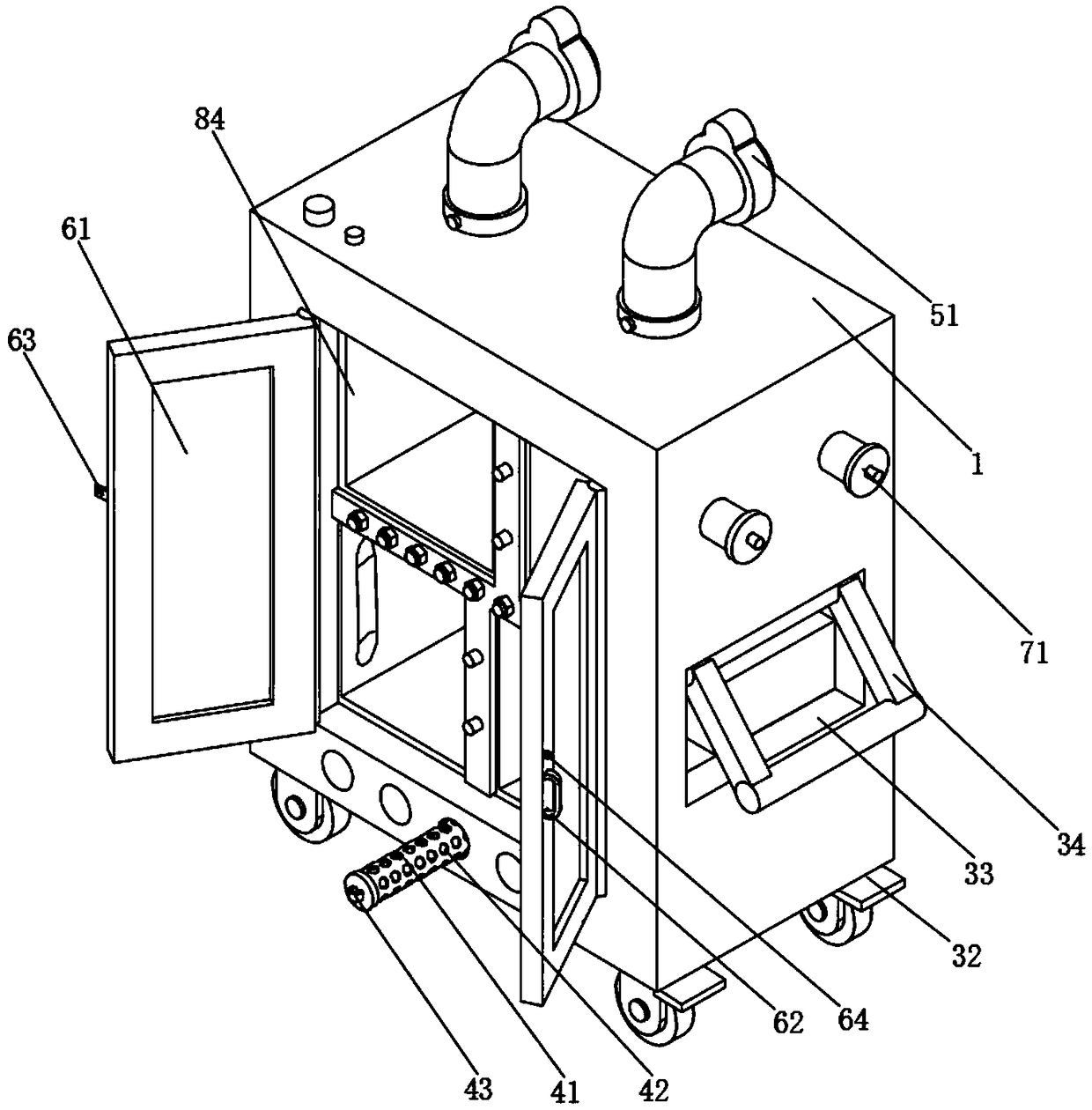 Explosion-proof and moisture-proof safety switch cabinet