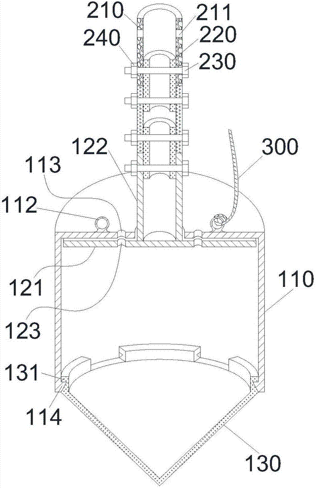 Earth pressure cell embedding device and earth pressure cell embedding method adopting device