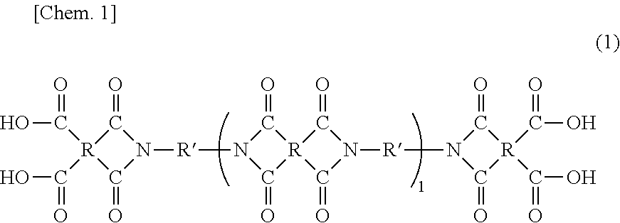 Novel polyimide precursor composition, use of the same, and production method of the same