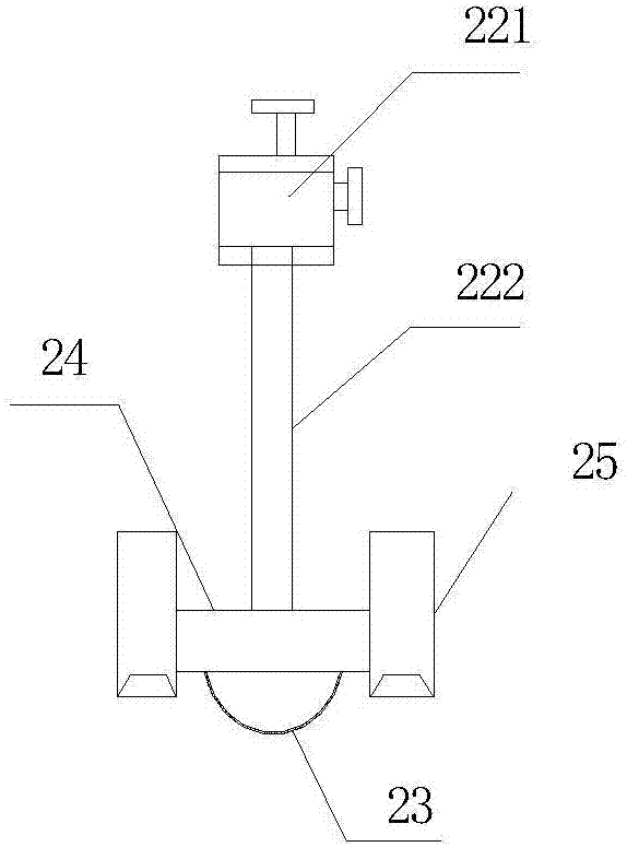 An oil cylinder cylinder cleaning machine with a cleaning liquid self-dispensing device