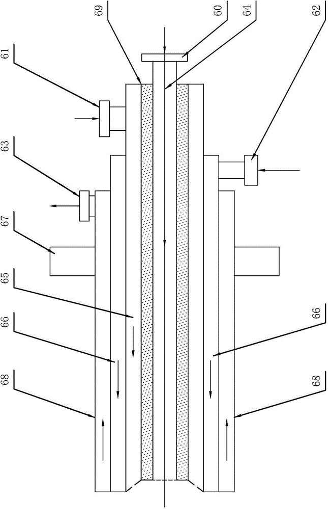 Gasification furnace structure capable of treating pulverized coal and water coal slurry simultaneously