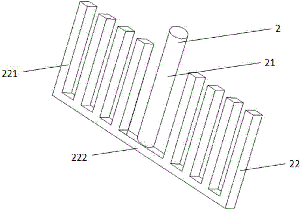 Scraping wall type dry powder mixing device