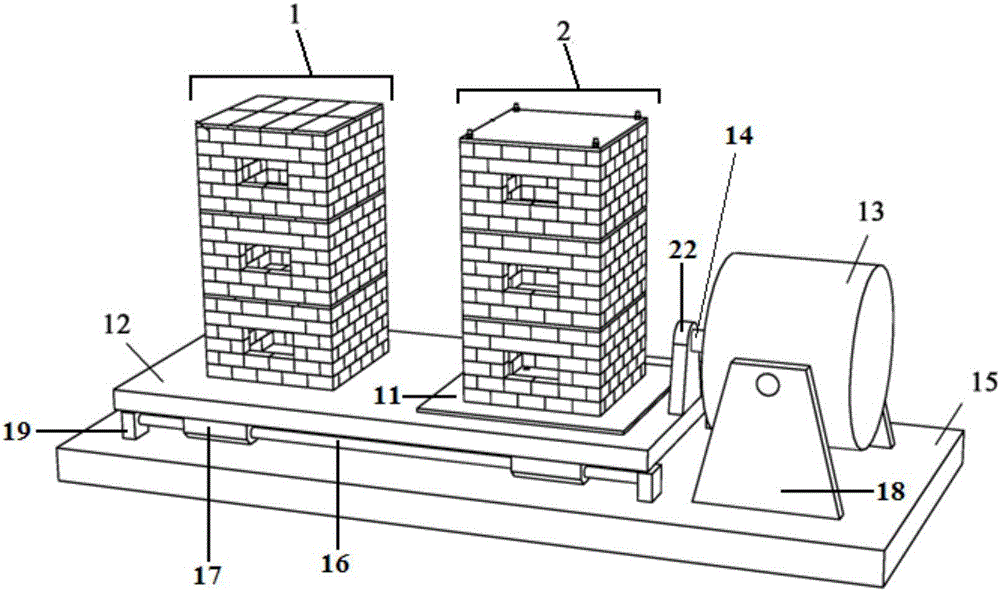 Anti-seismic mechanism presentation model for masonry structure building