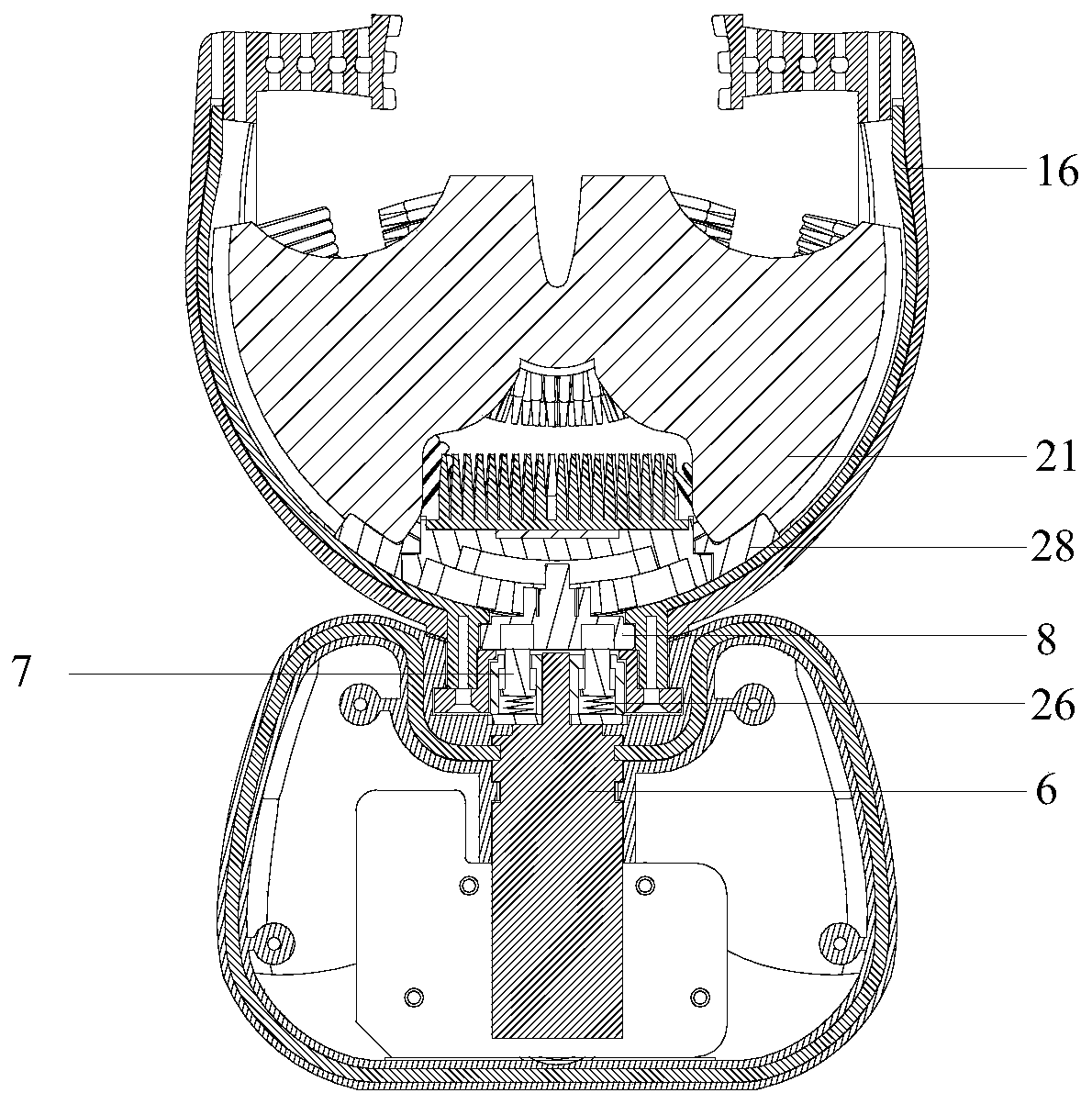 an electric toothbrush